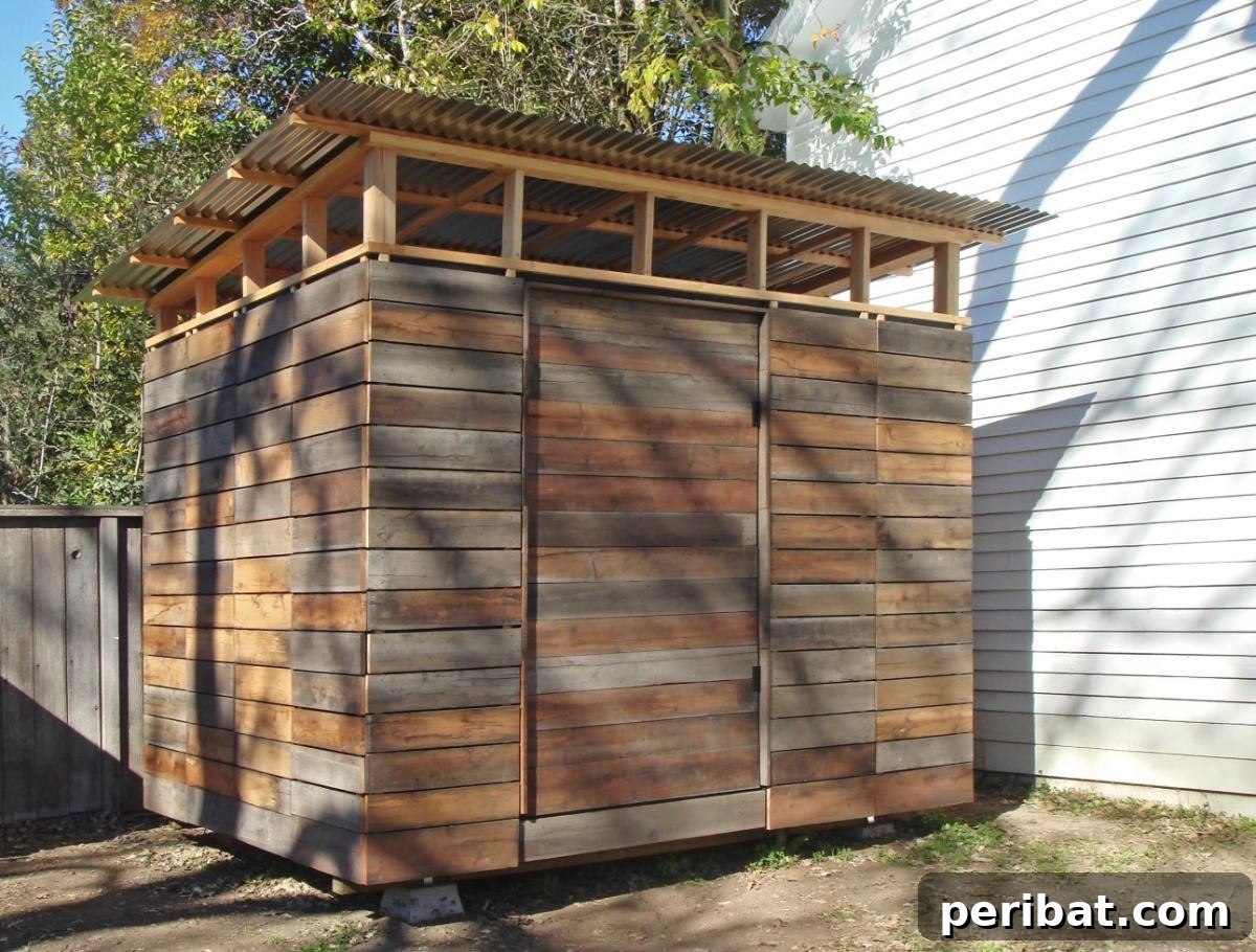 35 DIY Garden Retreats and Shed Projects 3 Modern Style Backyard Storage