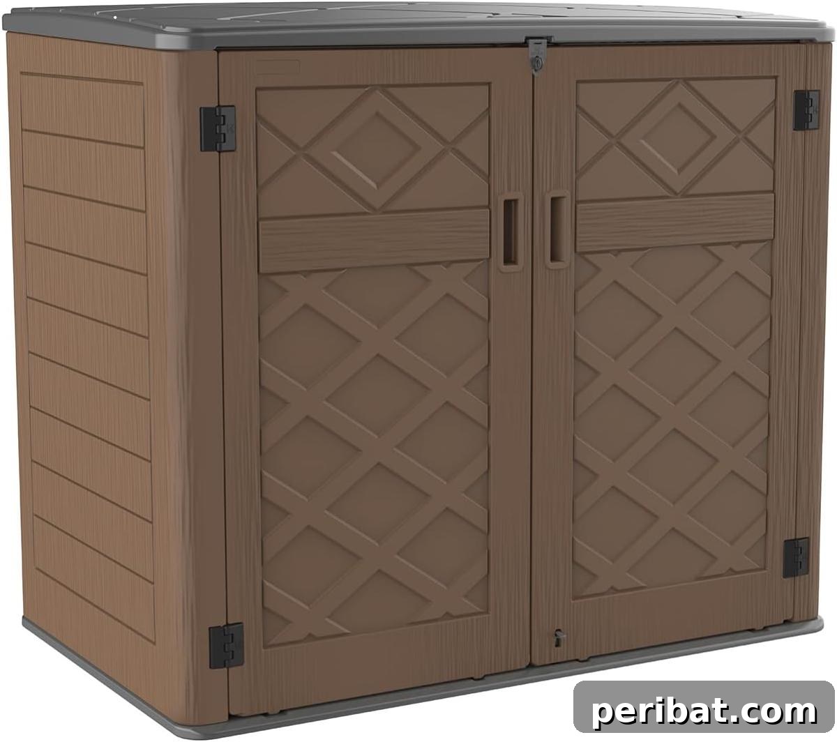 35 DIY Garden Retreats and Shed Projects 24 Horizontal Outdoor Storage Shed