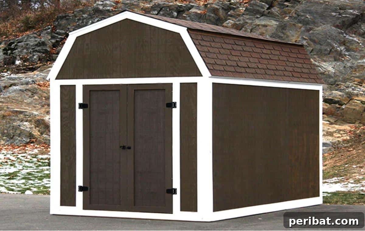 35 DIY Garden Retreats and Shed Projects 32 Instant Framer Kit Barn Style Shed Kit