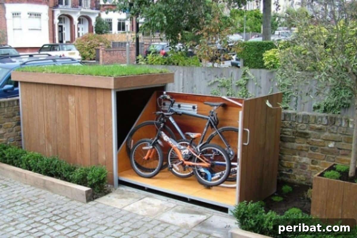 35 DIY Garden Retreats and Shed Projects 9 DIY Bike Storage Shed