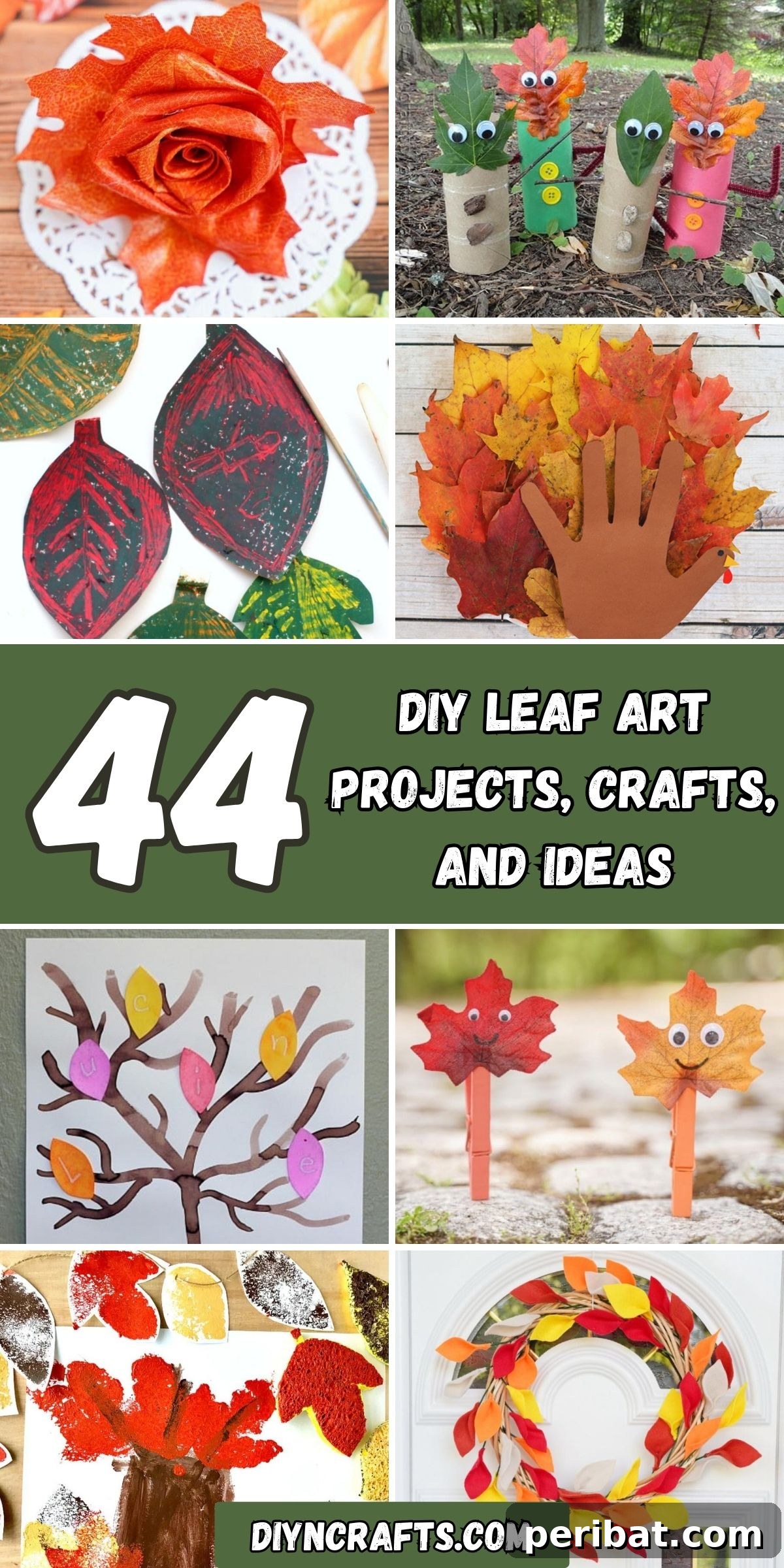 Nature's Masterpiece: 44 Creative DIY Leaf Art Projects - Peribat