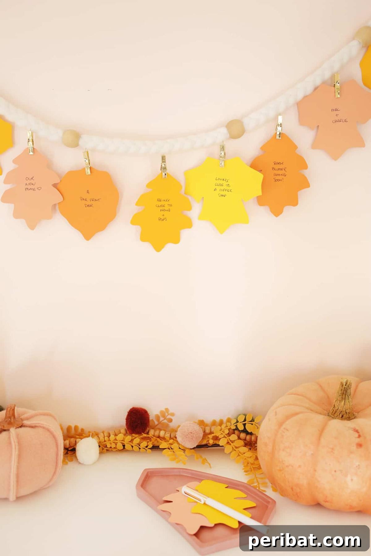 Nature's Masterpiece: 44 Creative DIY Leaf Art Projects 16 DIY Gratefulness Leaf Garland