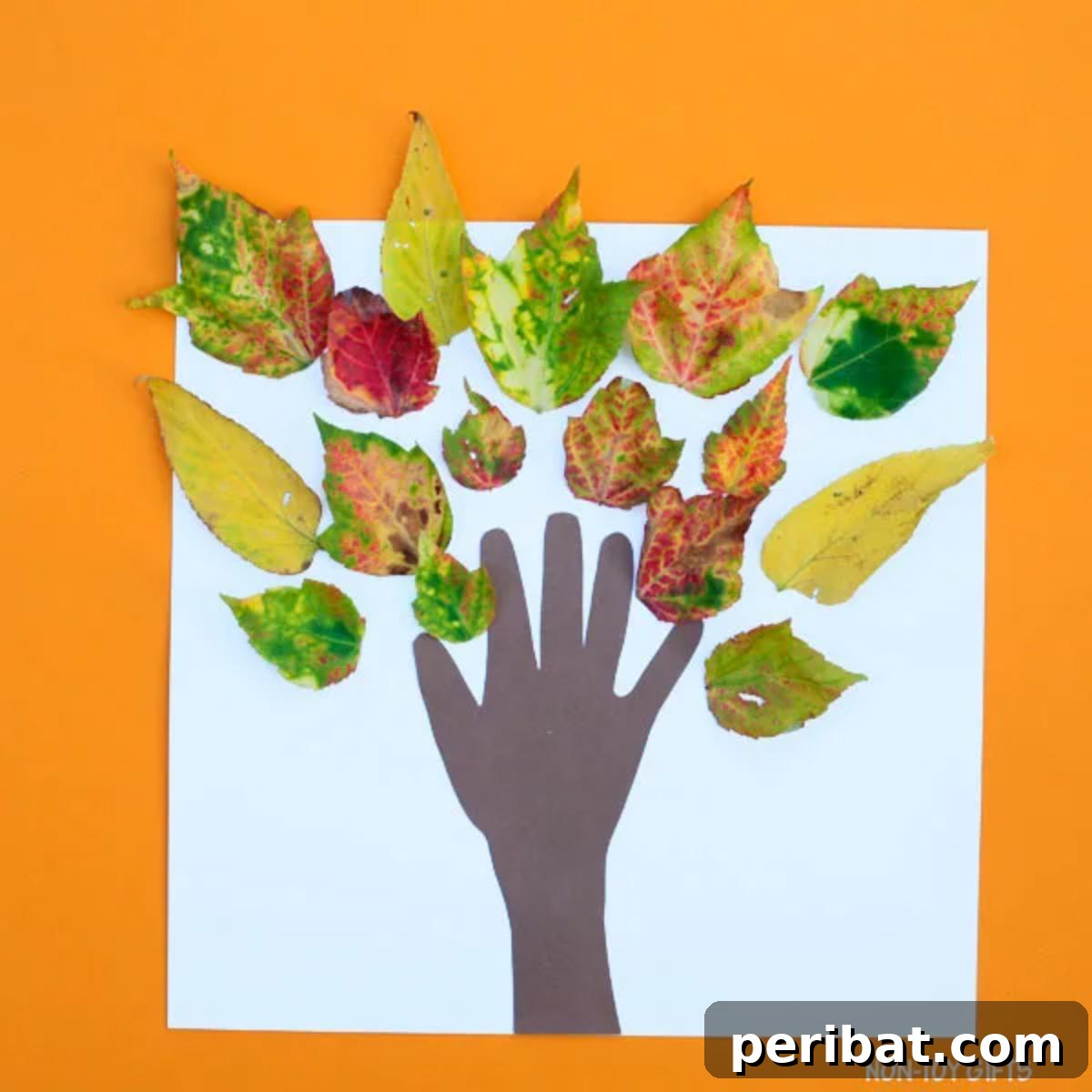 Nature's Masterpiece: 44 Creative DIY Leaf Art Projects 32 Kids Handprint Fall Tree Craft