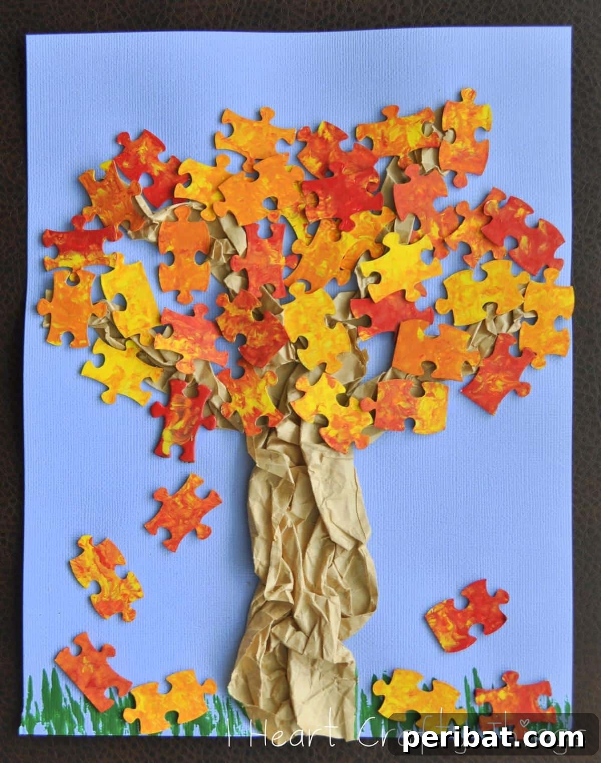 Nature's Masterpiece: 44 Creative DIY Leaf Art Projects 35 Fall Tree Craft