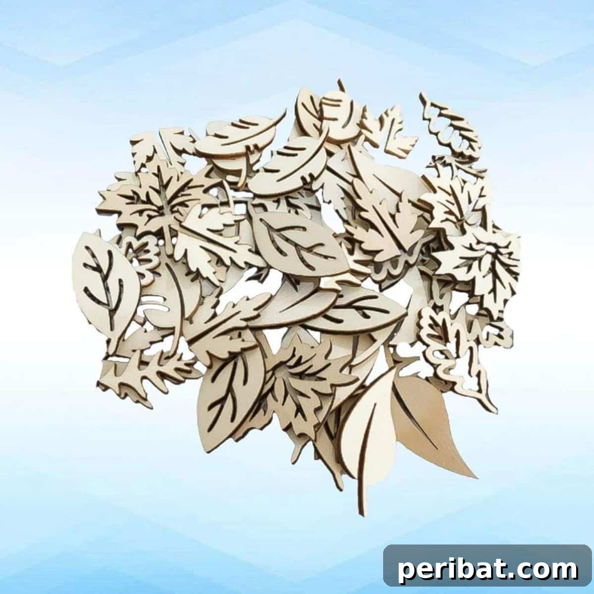 Nature's Masterpiece: 44 Creative DIY Leaf Art Projects 45 Wooden Leaves Unfinished Wood Cutouts Wood Pieces for DIY