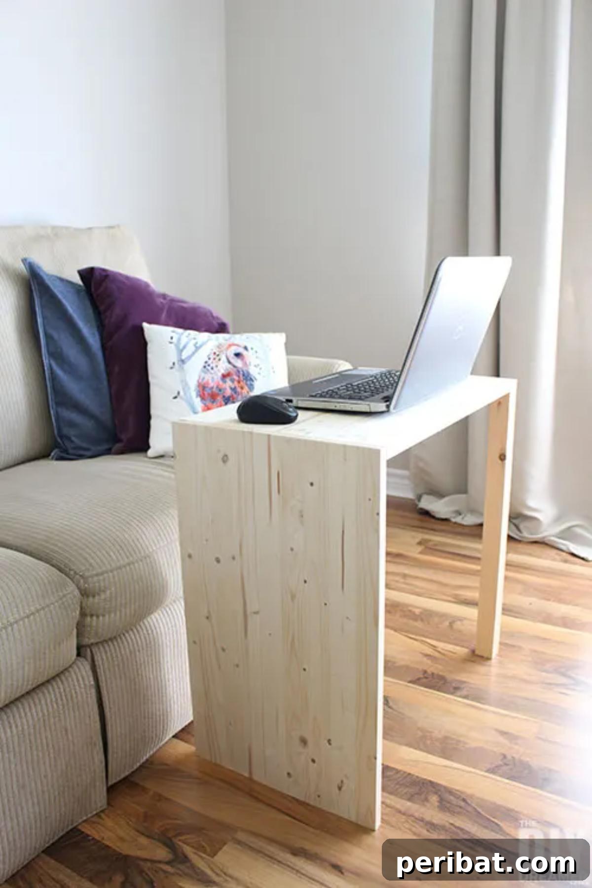 37 Simple and Stylish DIY End Tables 31 Budget-friendly DIY multipurpose side table, built for just $20, showcasing smart design and storage solutions.