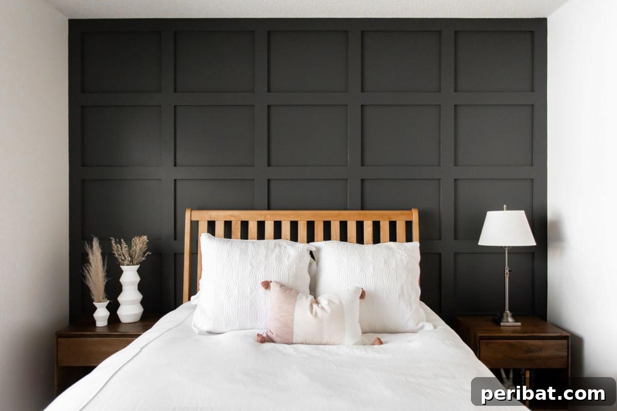 DIY Shaker Panel Accent Wall
