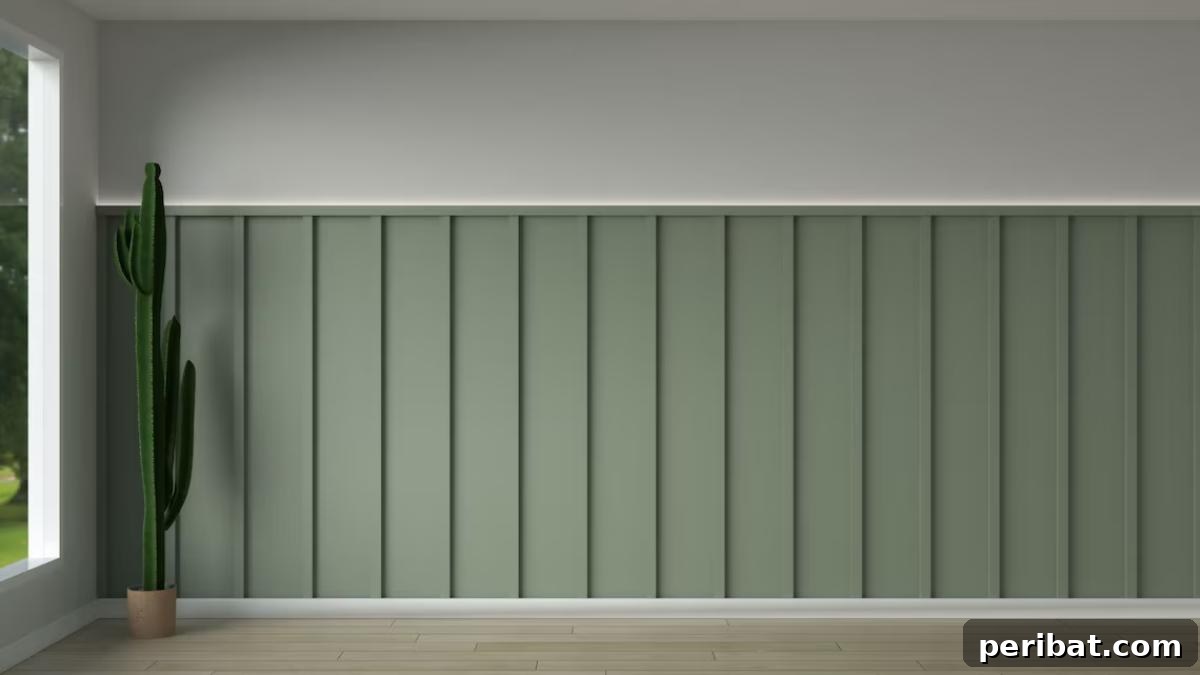 DIY Vertical Wall Moulding