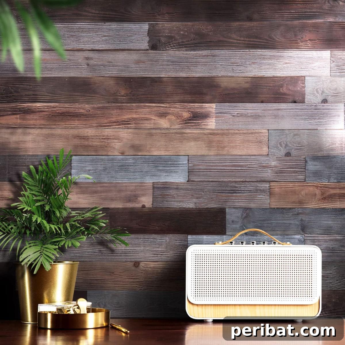 Holydecot Nail Up Paneling Wood Wall Panels