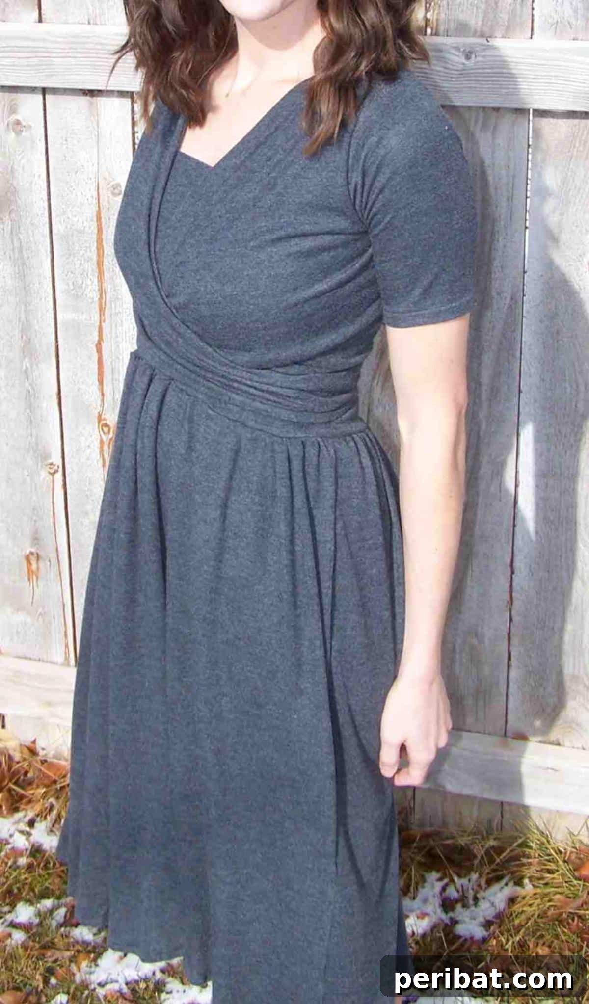 34 Stylish Maternity Sewing Patterns 28 Two Piece Knit Wrap Nursing Dress