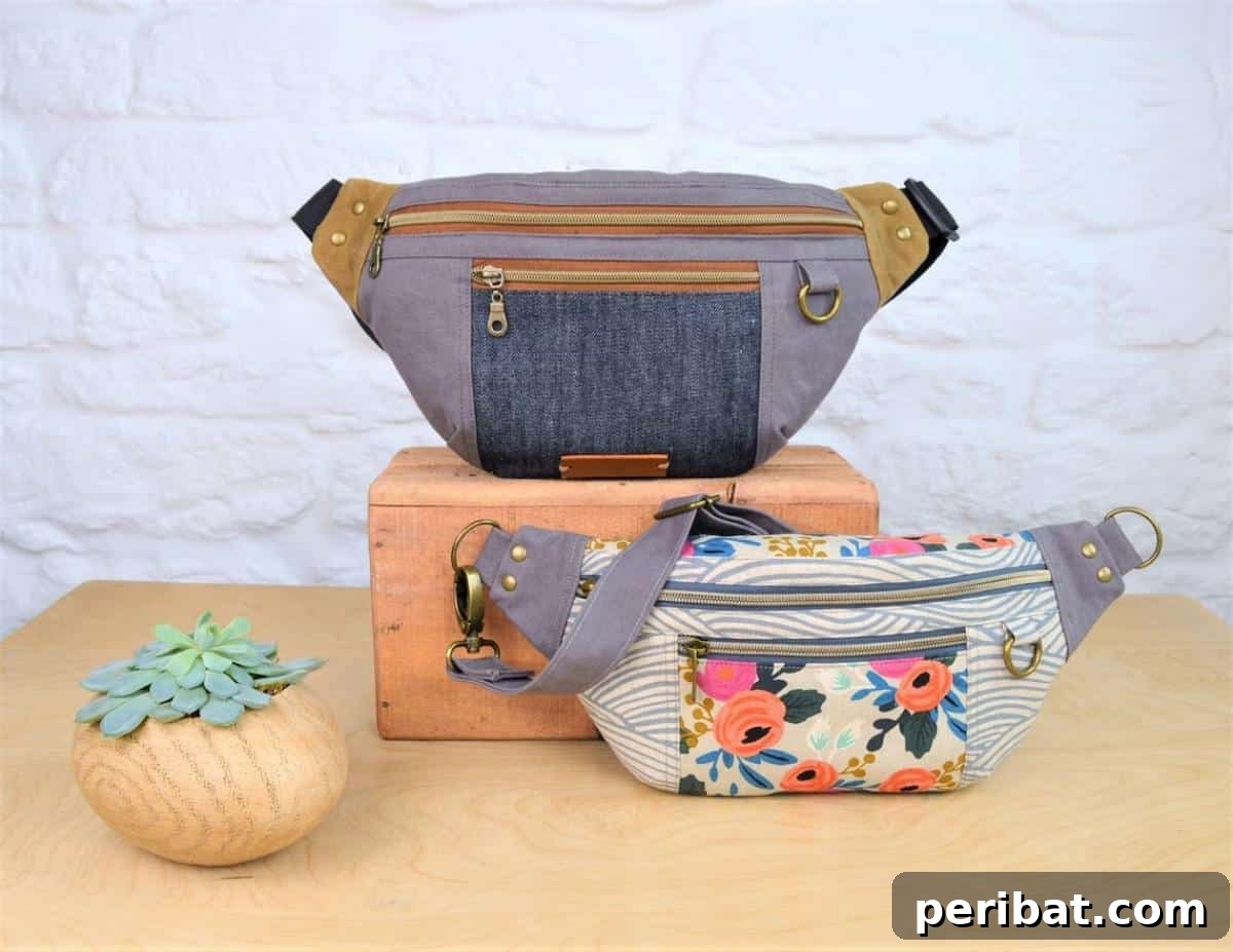 A compact and convenient Hip Bag, designed to keep hands free and essentials close, ideal for travel or daily use.