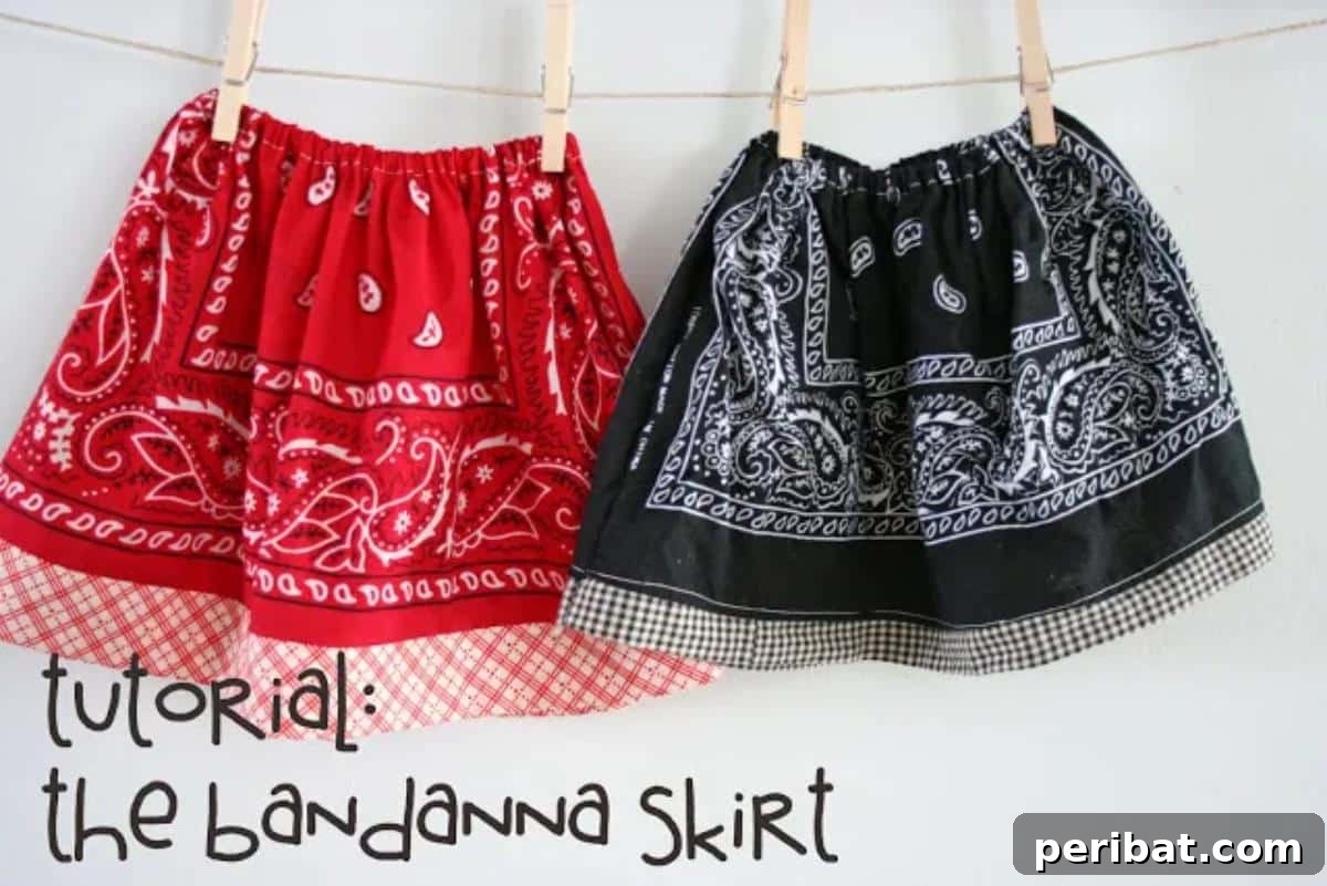 40 Chic Skirt Patterns for Every Style 17 Bandana Skirts DIY Casual Fashion