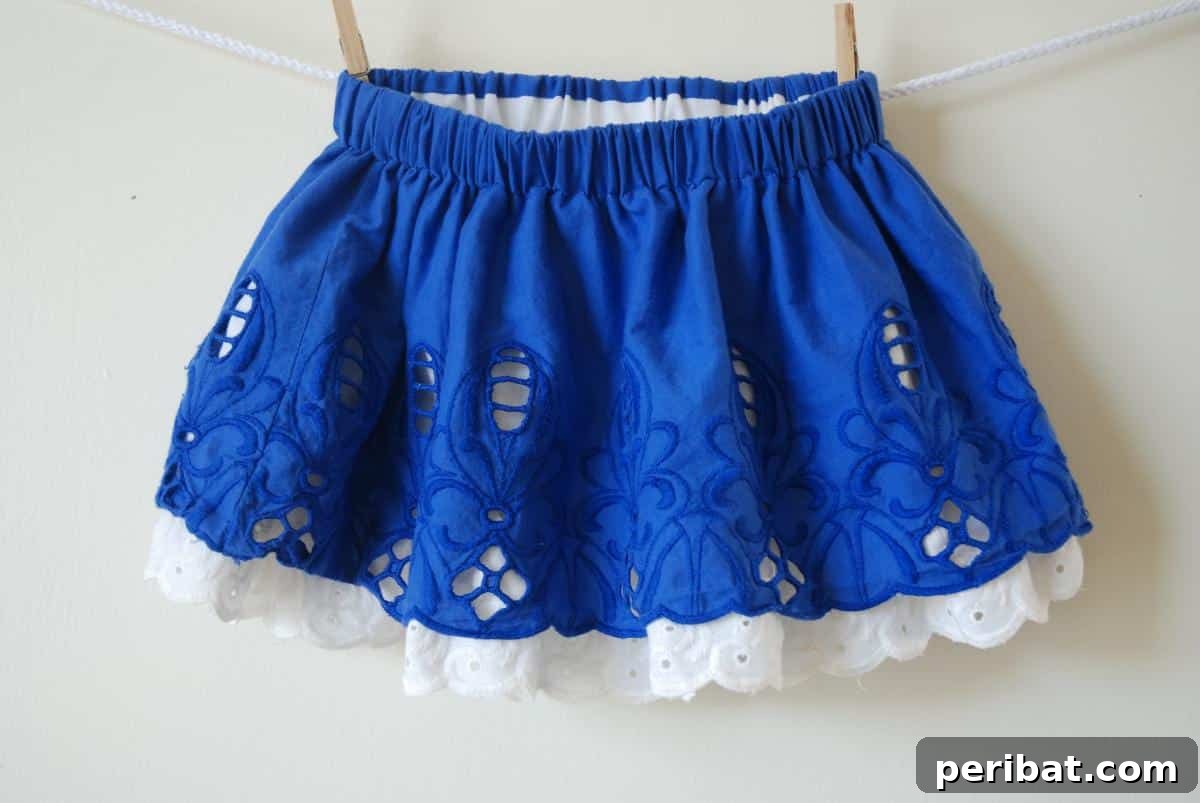 40 Chic Skirt Patterns for Every Style 18 Double Layered Skirt Upcycled Fabric Project