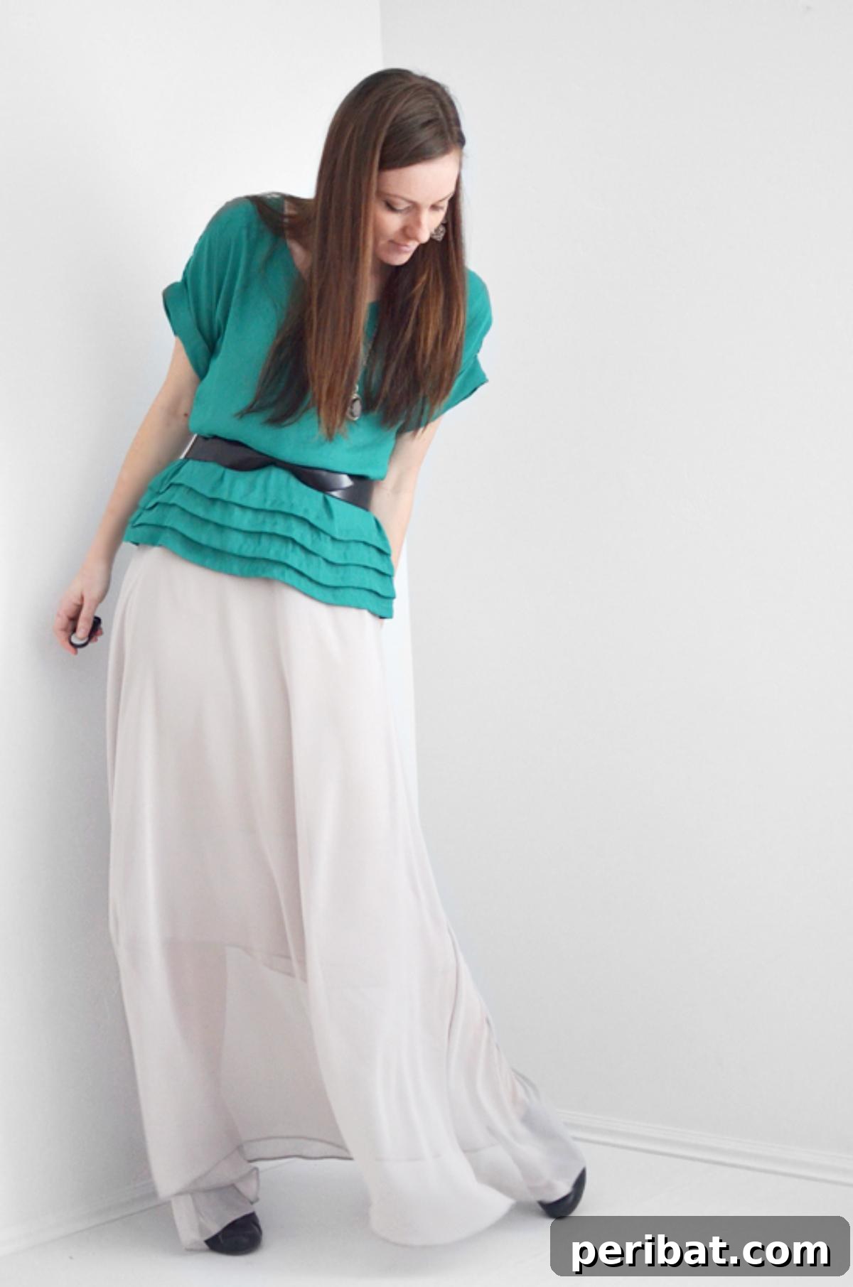 40 Chic Skirt Patterns for Every Style 21 Chiffon Maxi Skirt Flowy Elegant Pattern