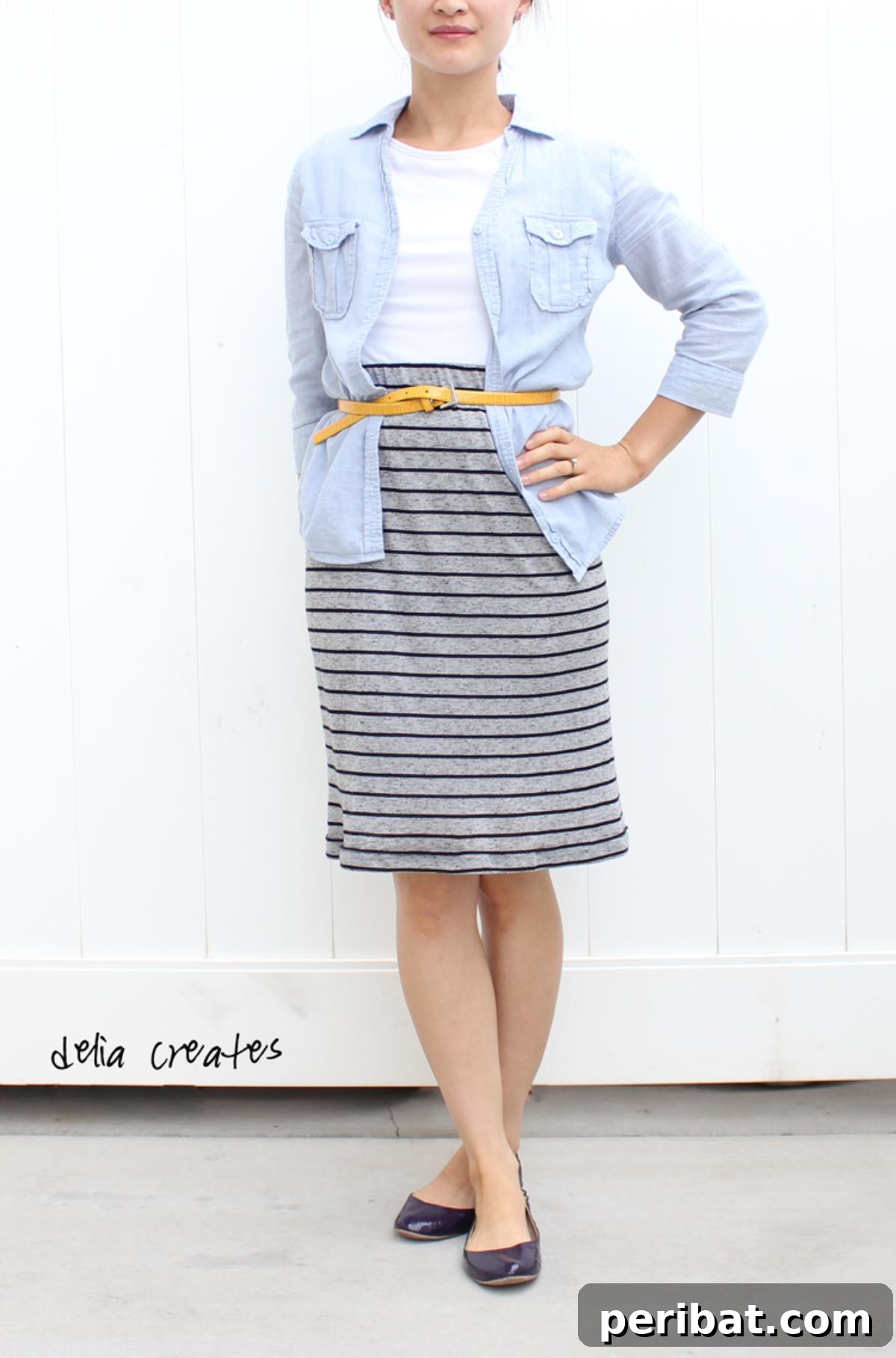 40 Chic Skirt Patterns for Every Style 35 Knit Pencil Skirt Two Versions Pattern