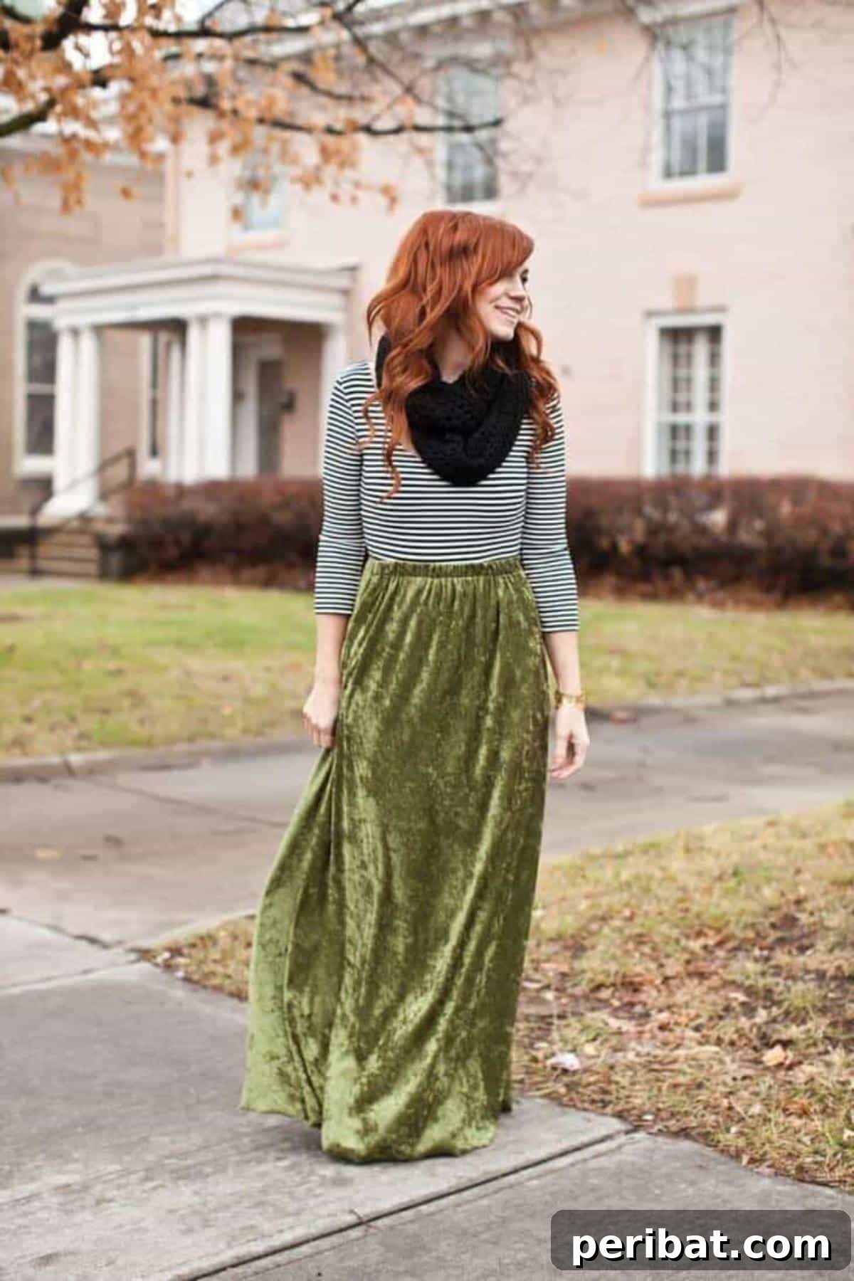 40 Chic Skirt Patterns for Every Style 6 Maxi Skirt with Elastic Waist Sewing Project