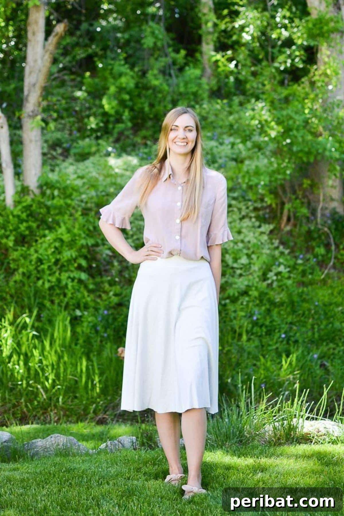 40 Chic Skirt Patterns for Every Style 7 Half Circle Skirt Easy Sewing Pattern