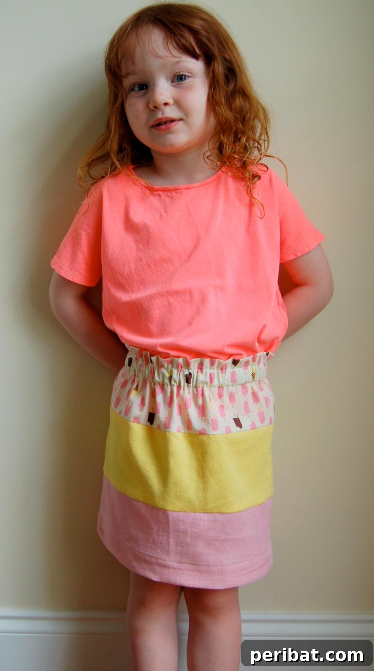 40 Chic Skirt Patterns for Every Style 8 Color Block A-Line Skirt Pattern Stylish DIY