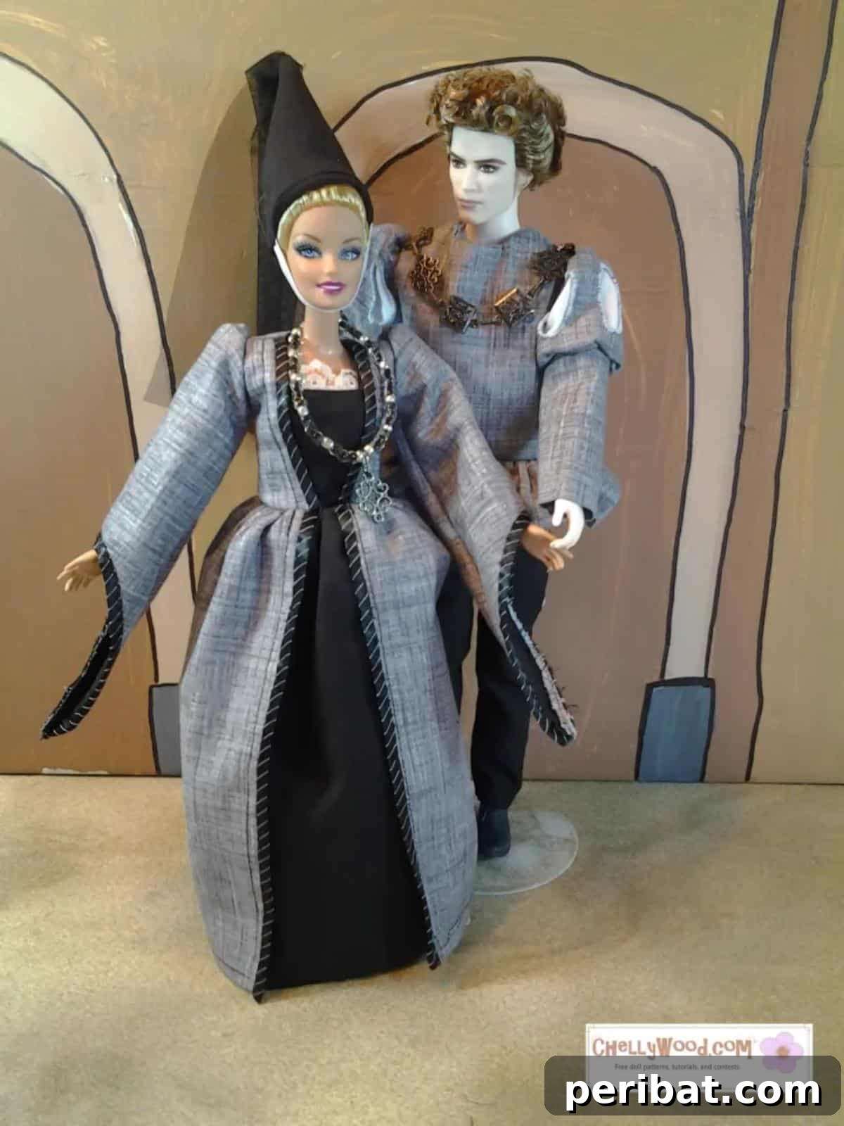 Renaissance Costumes for Ken Dolls sewing pattern