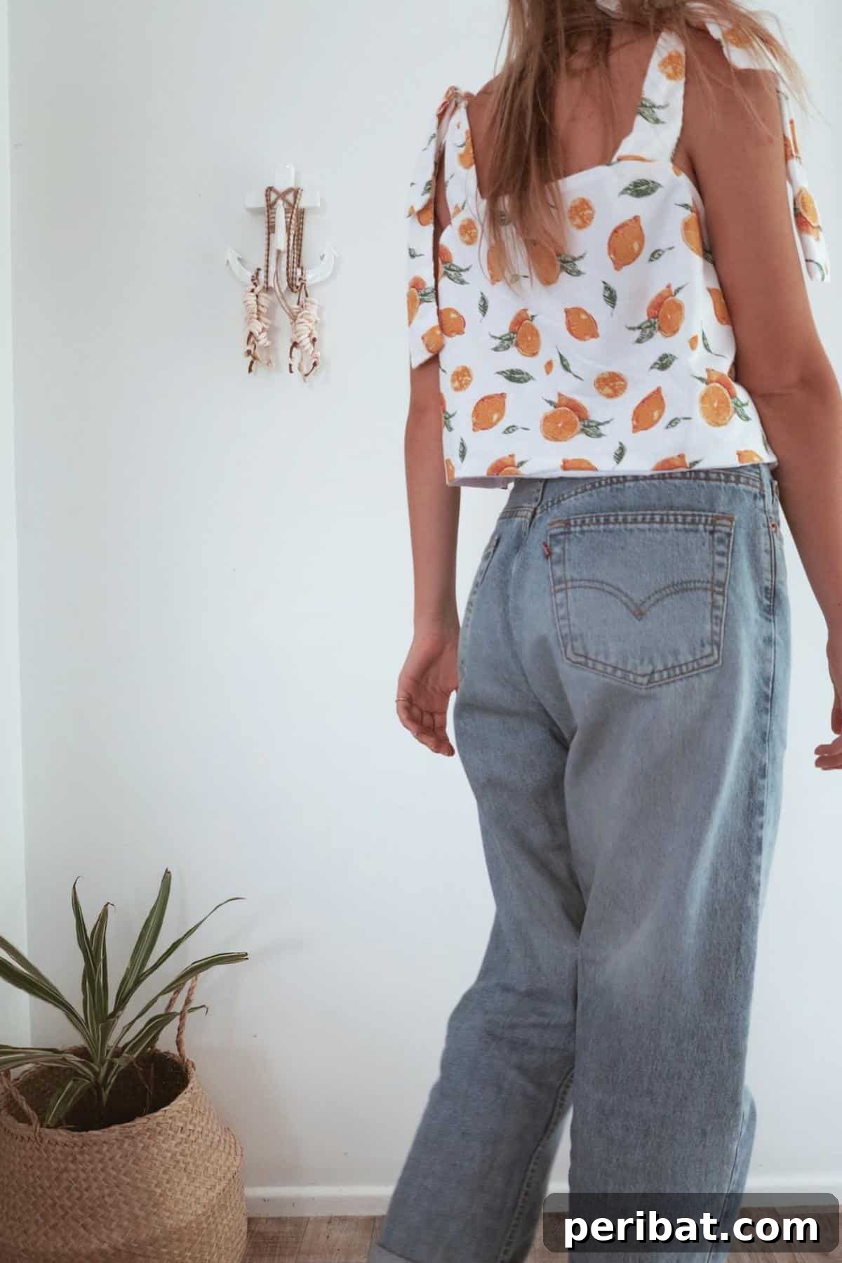 39 Stylish Blouse Sewing Projects 19 Cute Cami Top With Tie Sleeves