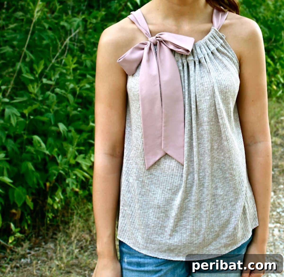 39 Stylish Blouse Sewing Projects 20 Simple Bow Tie Top