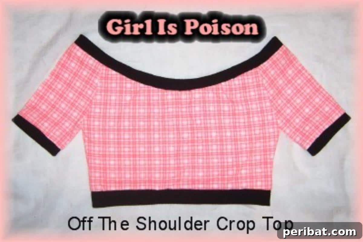 39 Stylish Blouse Sewing Projects 31 Off the Shoulder Crop Top