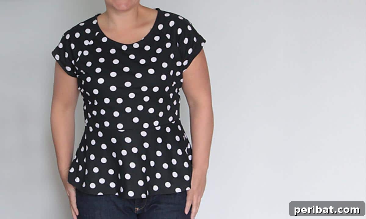39 Stylish Blouse Sewing Projects 9 DIY Peplum Shirt