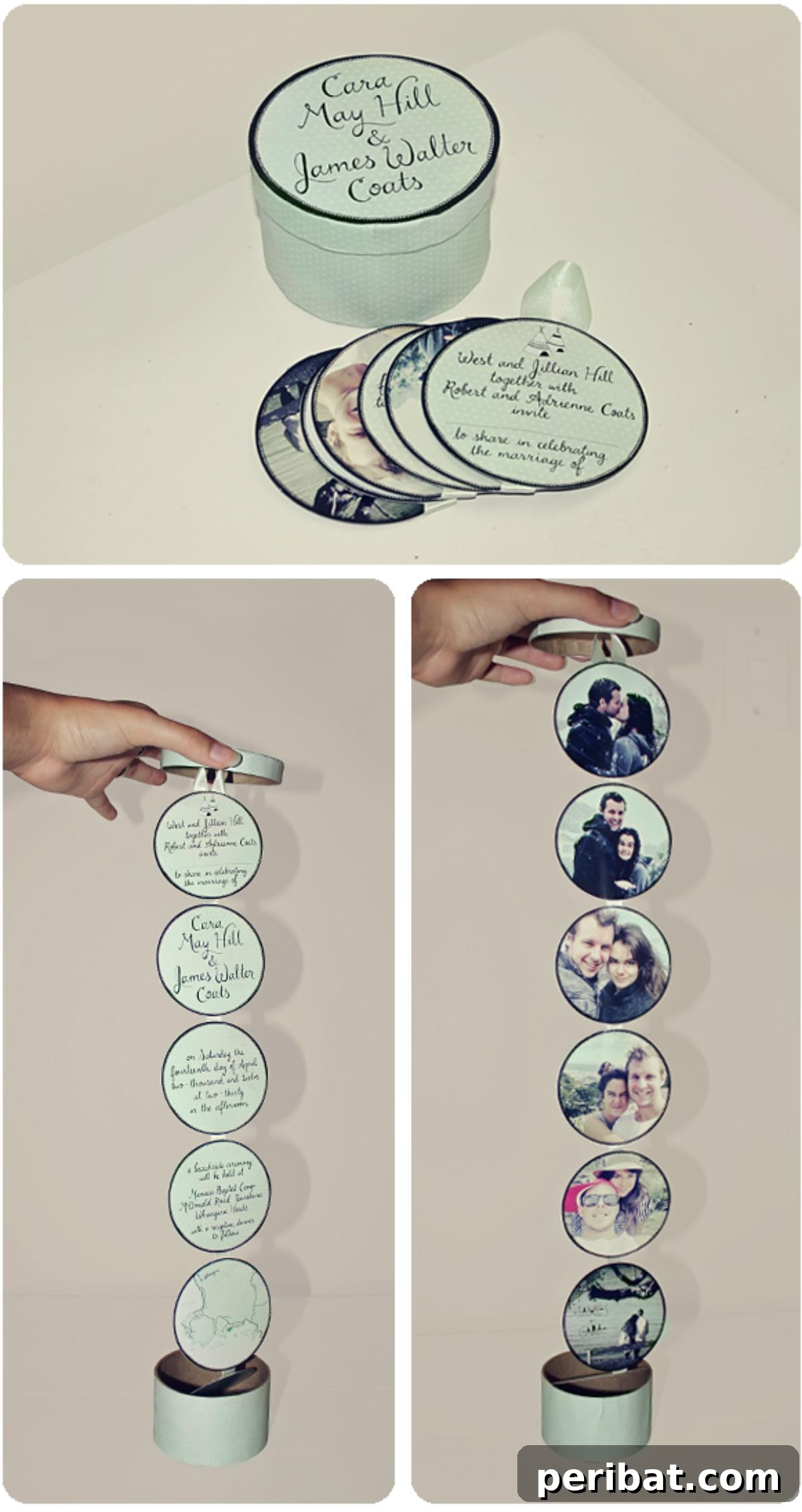 Stunning DIY Wedding Invites: 33 Creative Ideas and Starter Kits 14 Creative Circle Chain Wedding Invitation