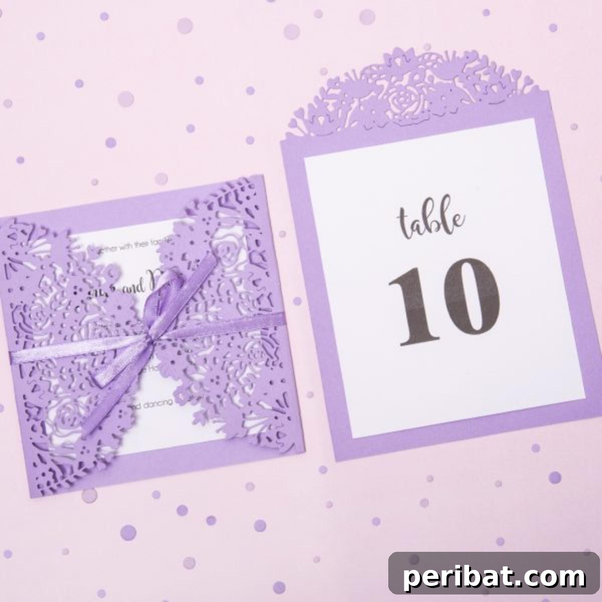 Stunning DIY Wedding Invites: 33 Creative Ideas and Starter Kits 15 DIY Elegant Lilac Wedding Invitation