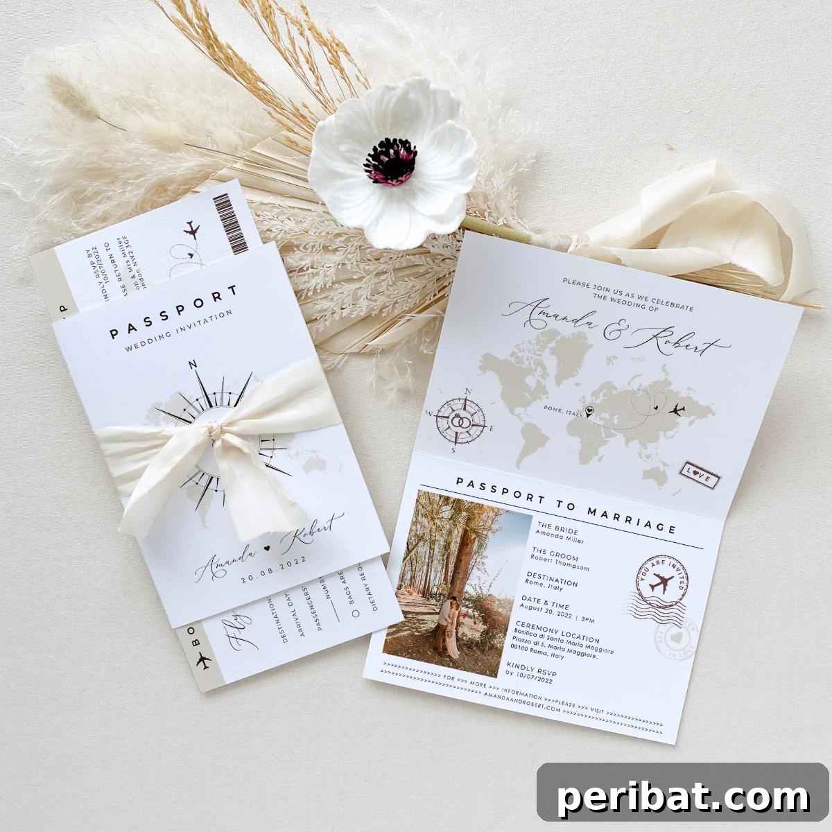 Stunning DIY Wedding Invites: 33 Creative Ideas and Starter Kits 19 Easy to DIY Passport Wedding Invitations