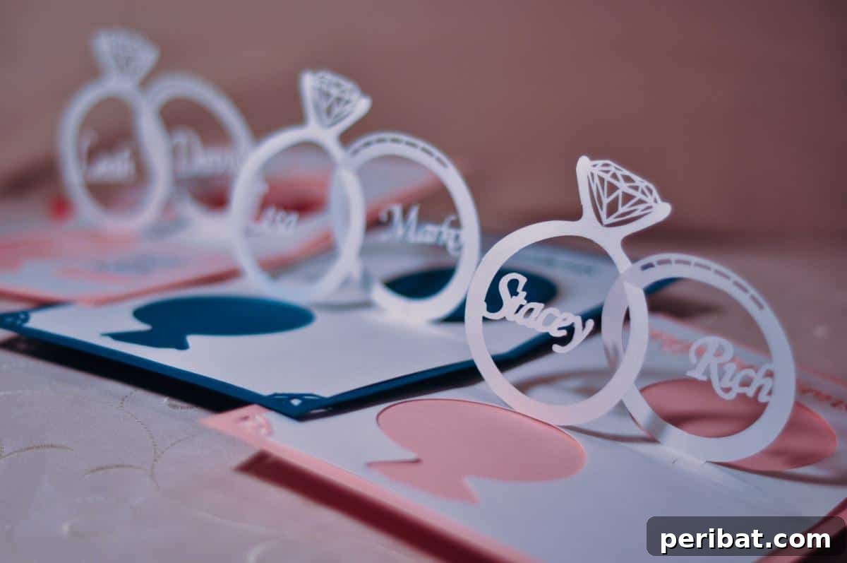 Stunning DIY Wedding Invites: 33 Creative Ideas and Starter Kits 27 Wedding Invitation Pop-up Card