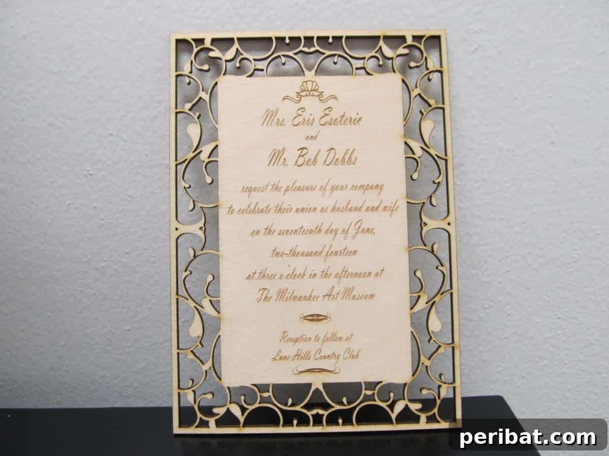 Stunning DIY Wedding Invites: 33 Creative Ideas and Starter Kits 5 Custom Laser-Etched Wedding Invitations