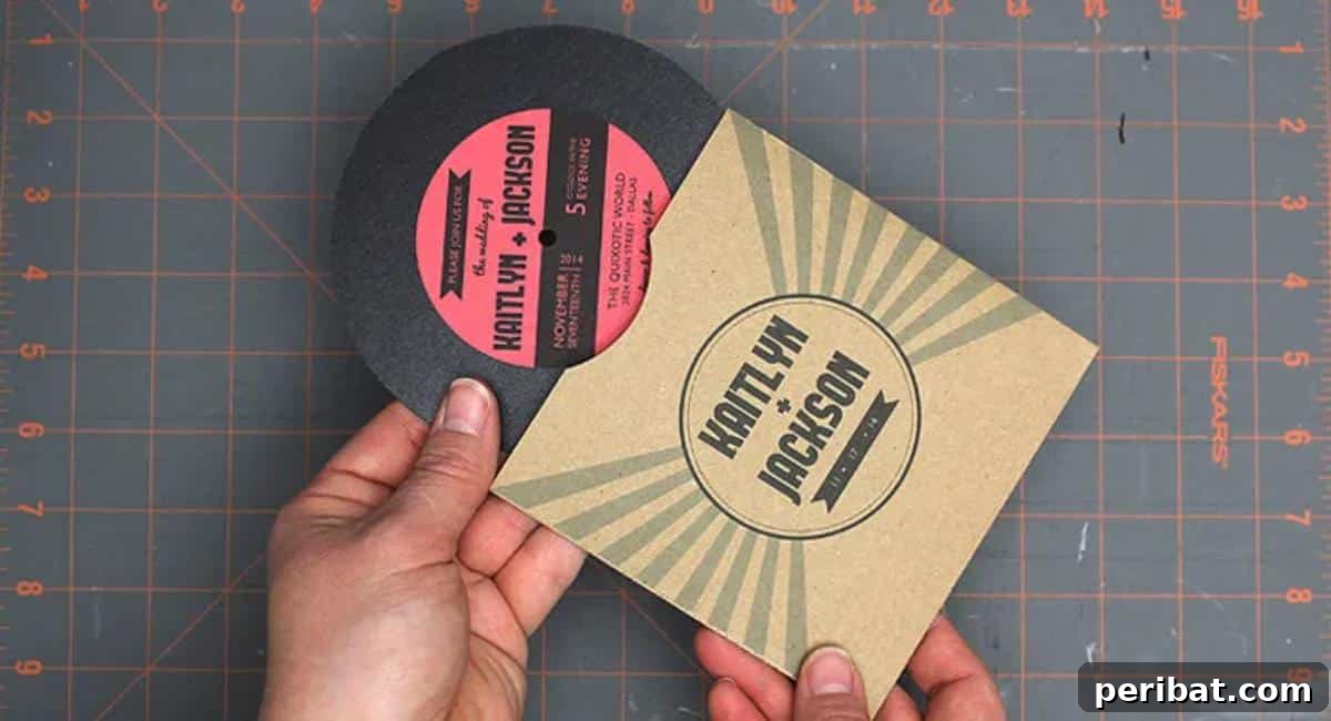 Stunning DIY Wedding Invites: 33 Creative Ideas and Starter Kits 6 Totally Rockin’ DIY Vinyl Record Wedding Invitation