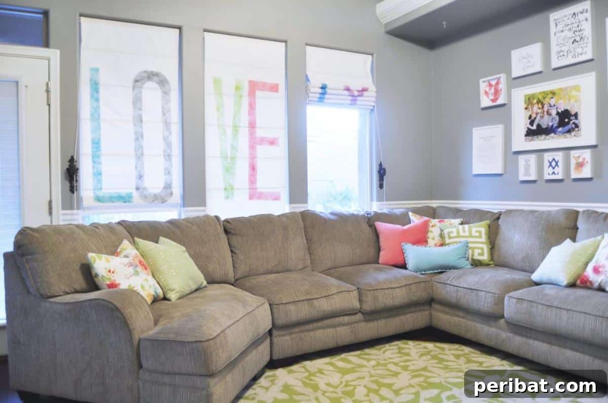 20 Clever DIY Roman Shade Ideas 12 DIY Roman Shades, highlighting a creative home project.