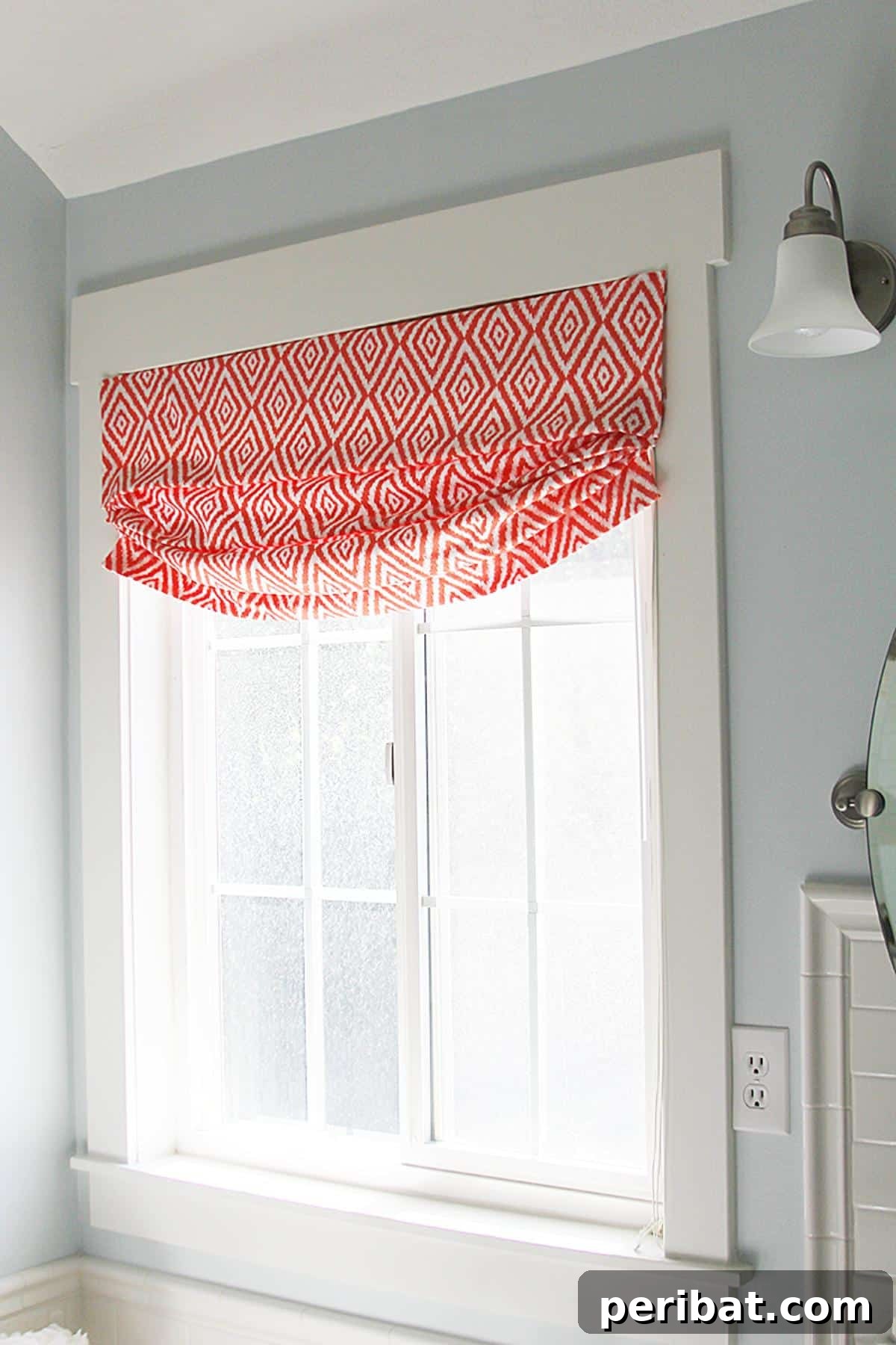 20 Clever DIY Roman Shade Ideas 7 DIY Faux Relaxed Roman Shade with a soft, natural drape.