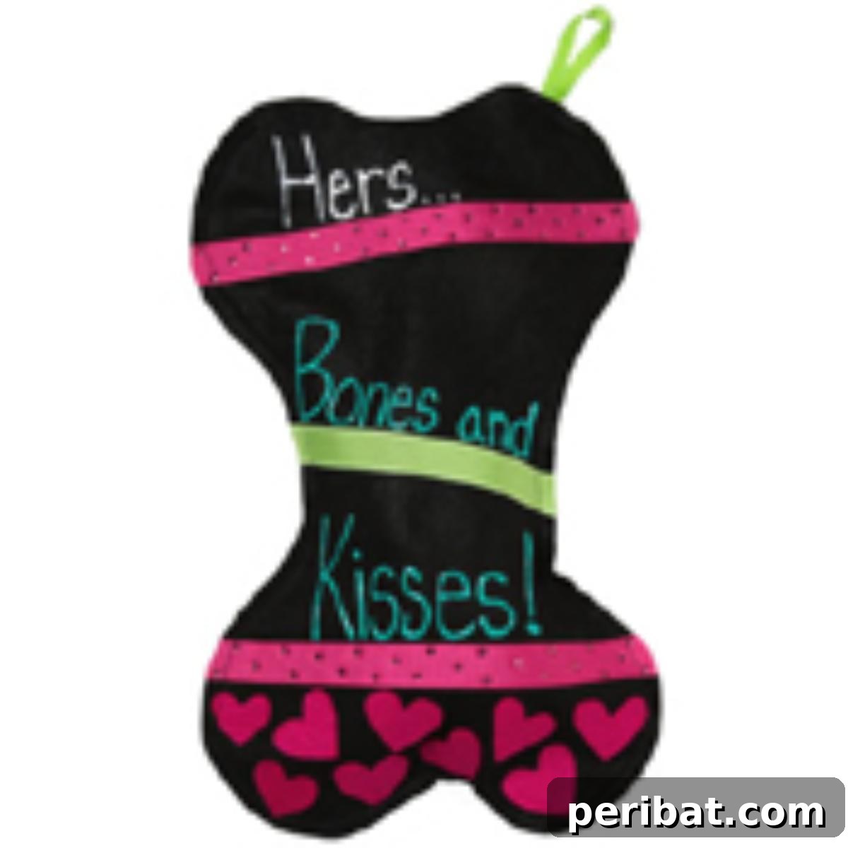 Bones and Kisses Christmas Stocking