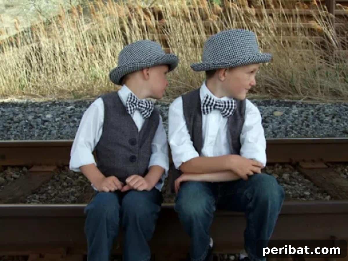 Unlock Your Creativity: 38 Beginner Sewing Projects 13 Two children wearing custom-made DIY Bow Ties, showing variety in fabric choices.