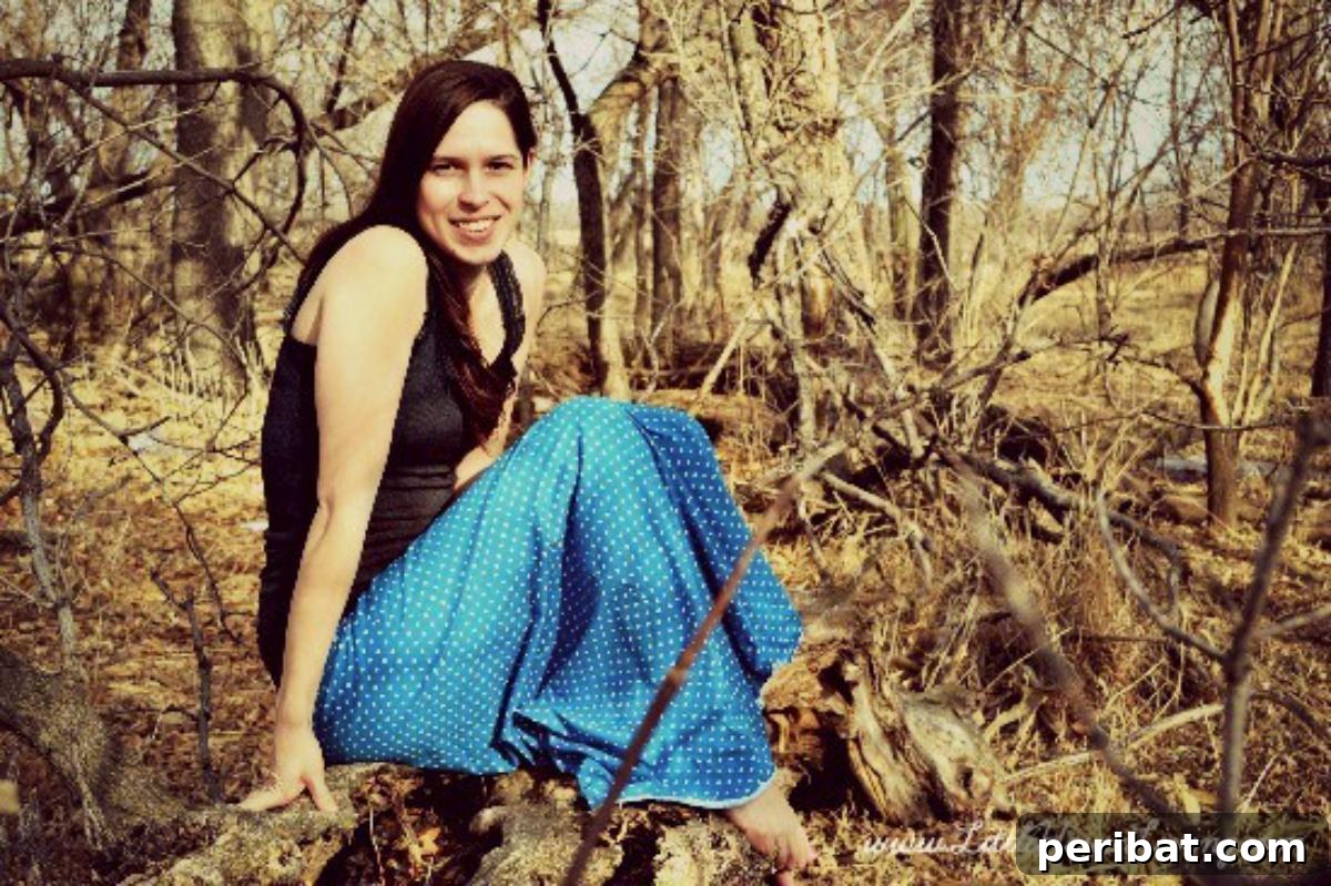 Unlock Your Creativity: 38 Beginner Sewing Projects 7 A person wearing a stylish DIY Maxi Skirt, showcasing its flowing design.