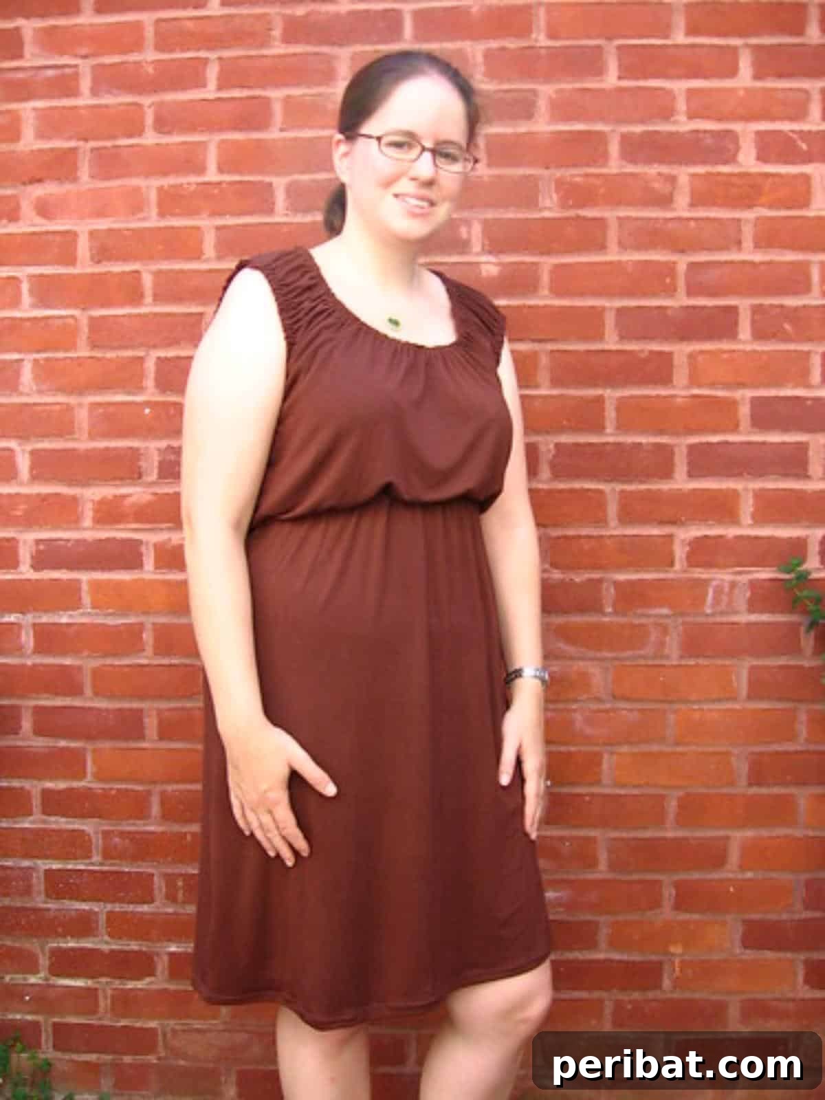 30 Free Plus Size Sewing Projects 6 Knit Peasant Dress