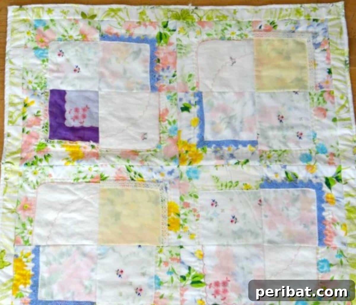 Sewing Through the Thirties: 28 Classic Patterns 26 Vintage Hankies Baby Quilt