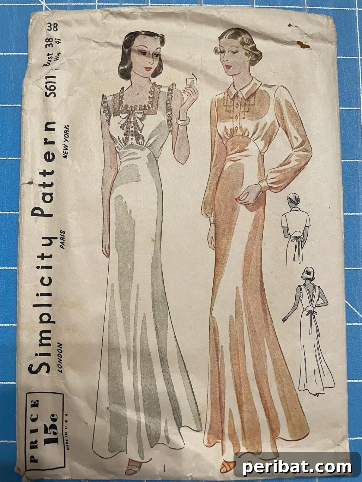 Sewing Through the Thirties: 28 Classic Patterns 28 Original 1930’s Misses Nightgown Sewing Pattern
