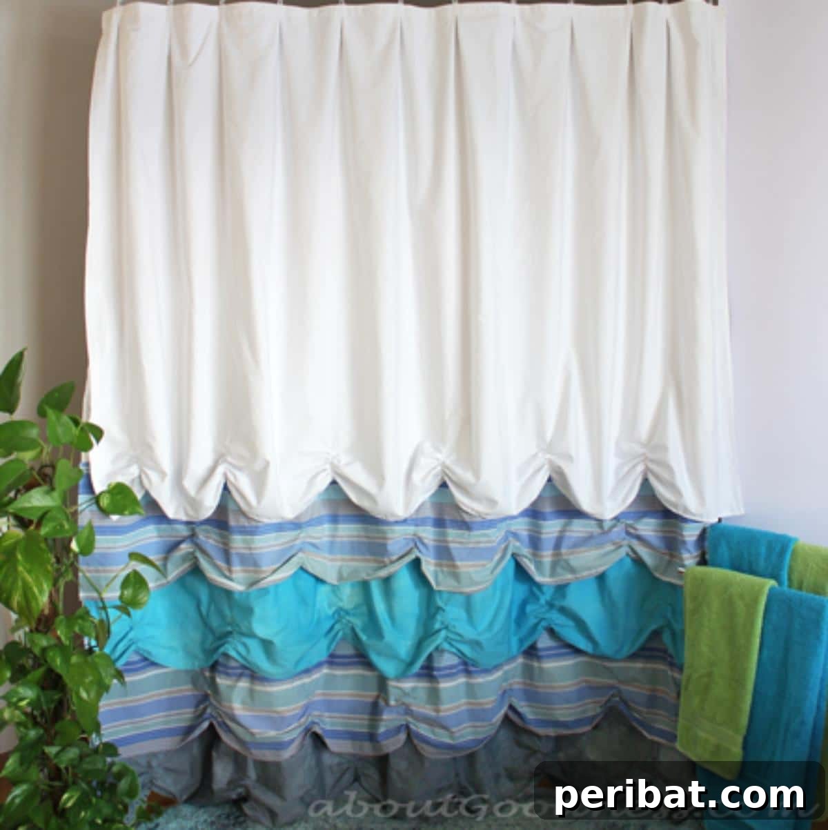 Different Shower Curtain, a unique and eco-friendly bathroom addition.