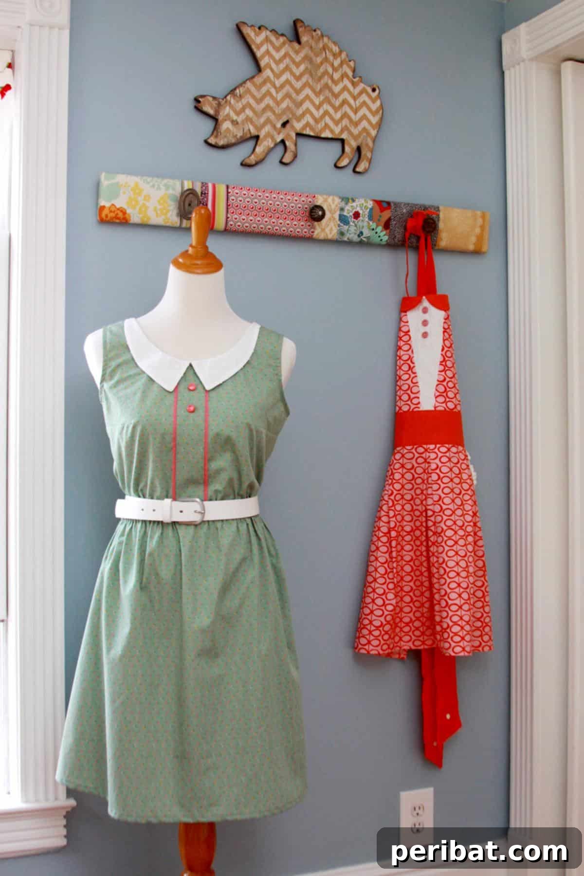 Discover 38 Free Vintage Sewing Patterns 21 Simple Retro-Style Sundress - a charming polka dot sundress with lace accents