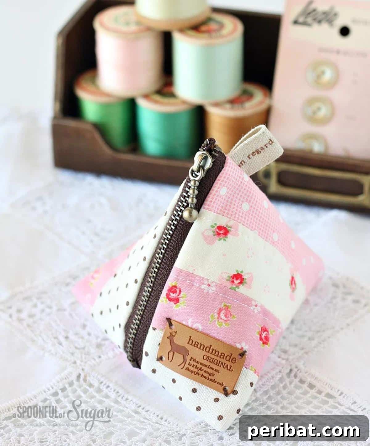 Discover 38 Free Vintage Sewing Patterns 29 Triangle Pouch - a small fabric pouch with a zipper closure
