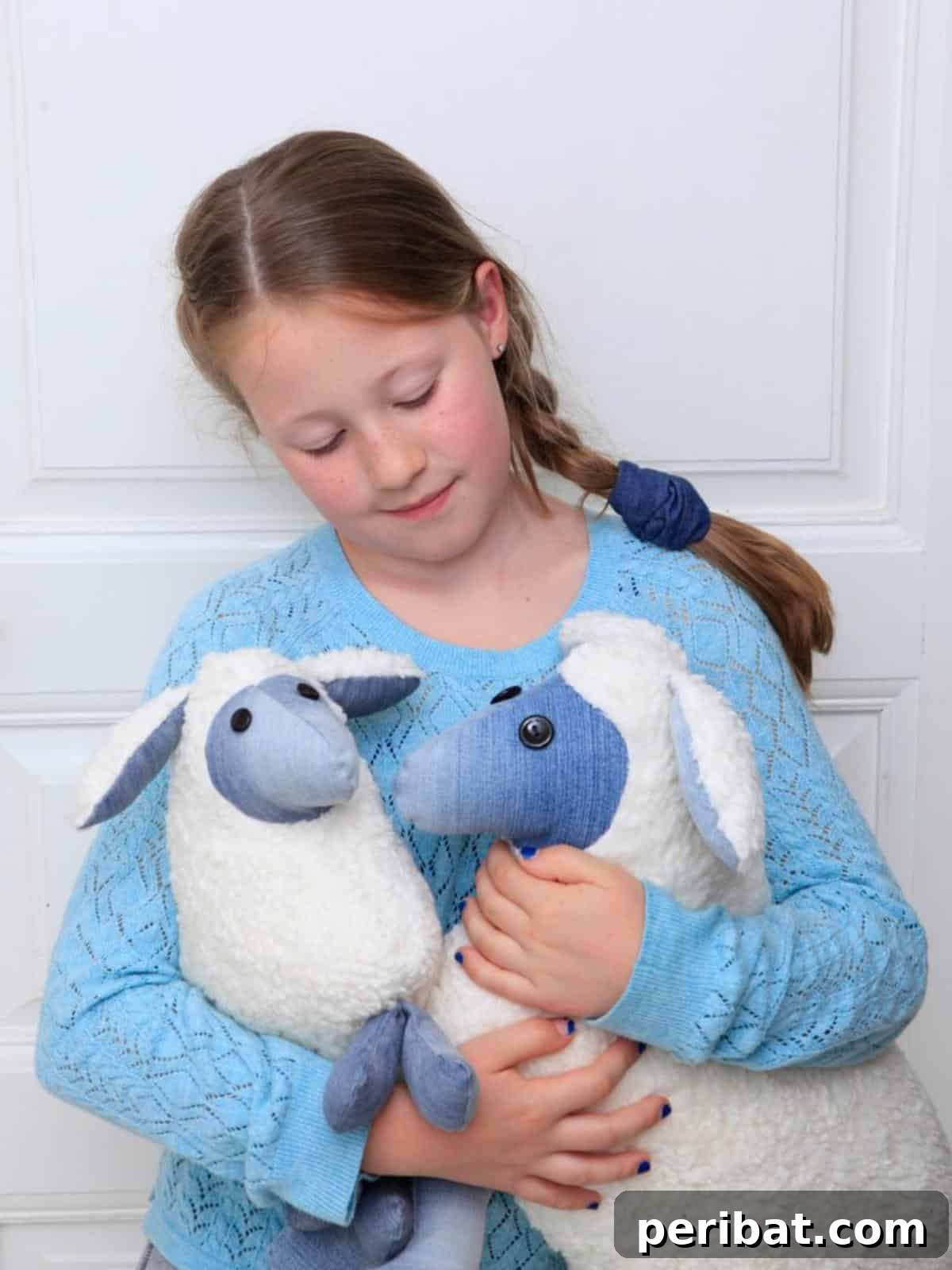 DIY Plush Sheeps, made from teddy fabric.