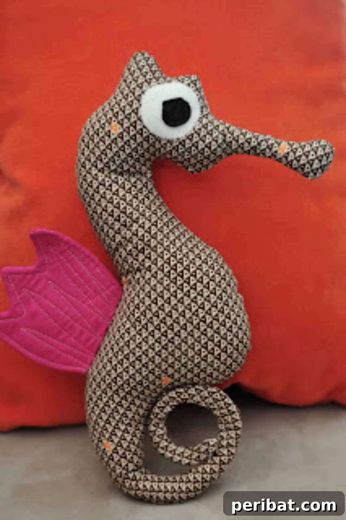 Mr. Seahorse plushie, a charming underwater friend.