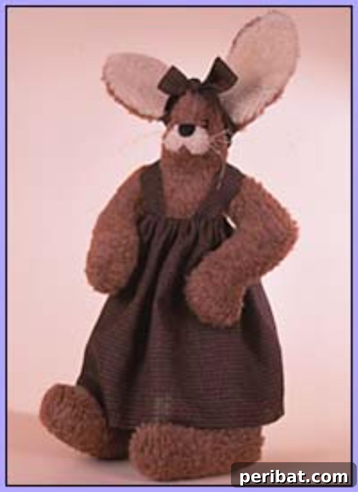 DIY Rainbow Shaggy Plush felt rabbit, a soft companion.
