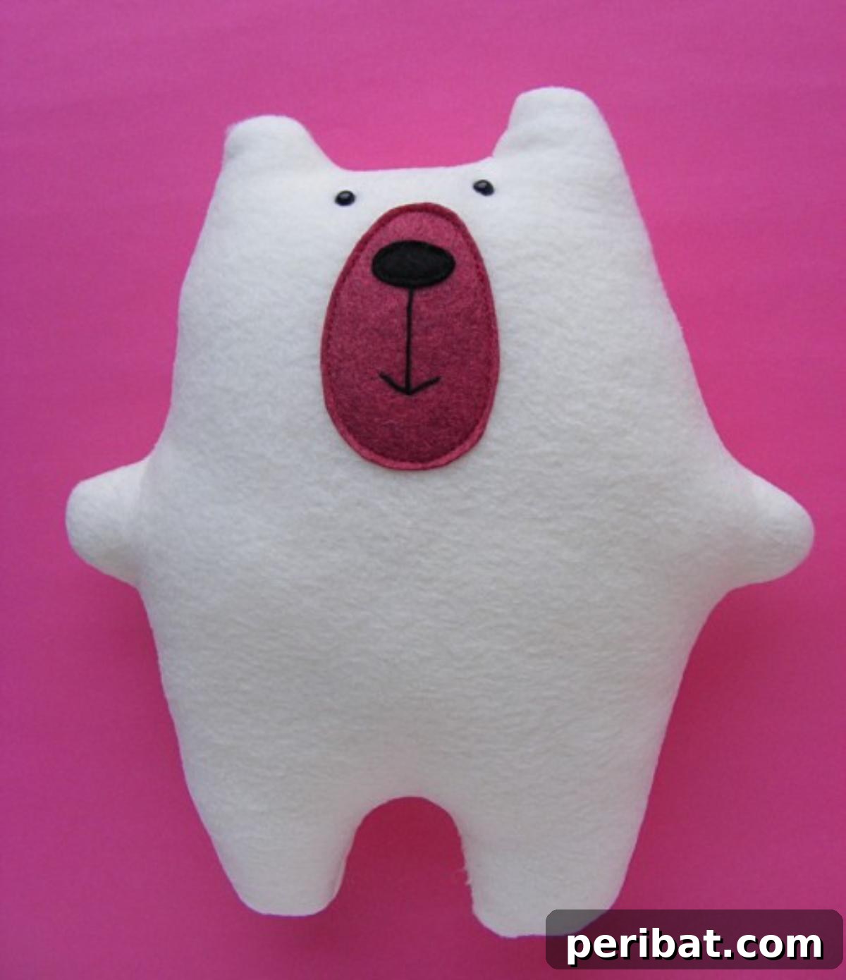 DIY Warren the Charity Bear, an easy-to-craft teddy bear.