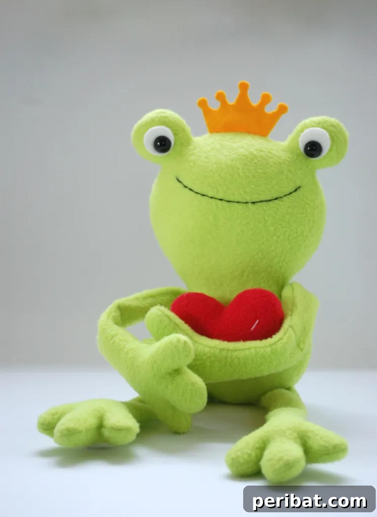 DIY Ferdinand The Frog Plushie, with Velcro hands and feet.