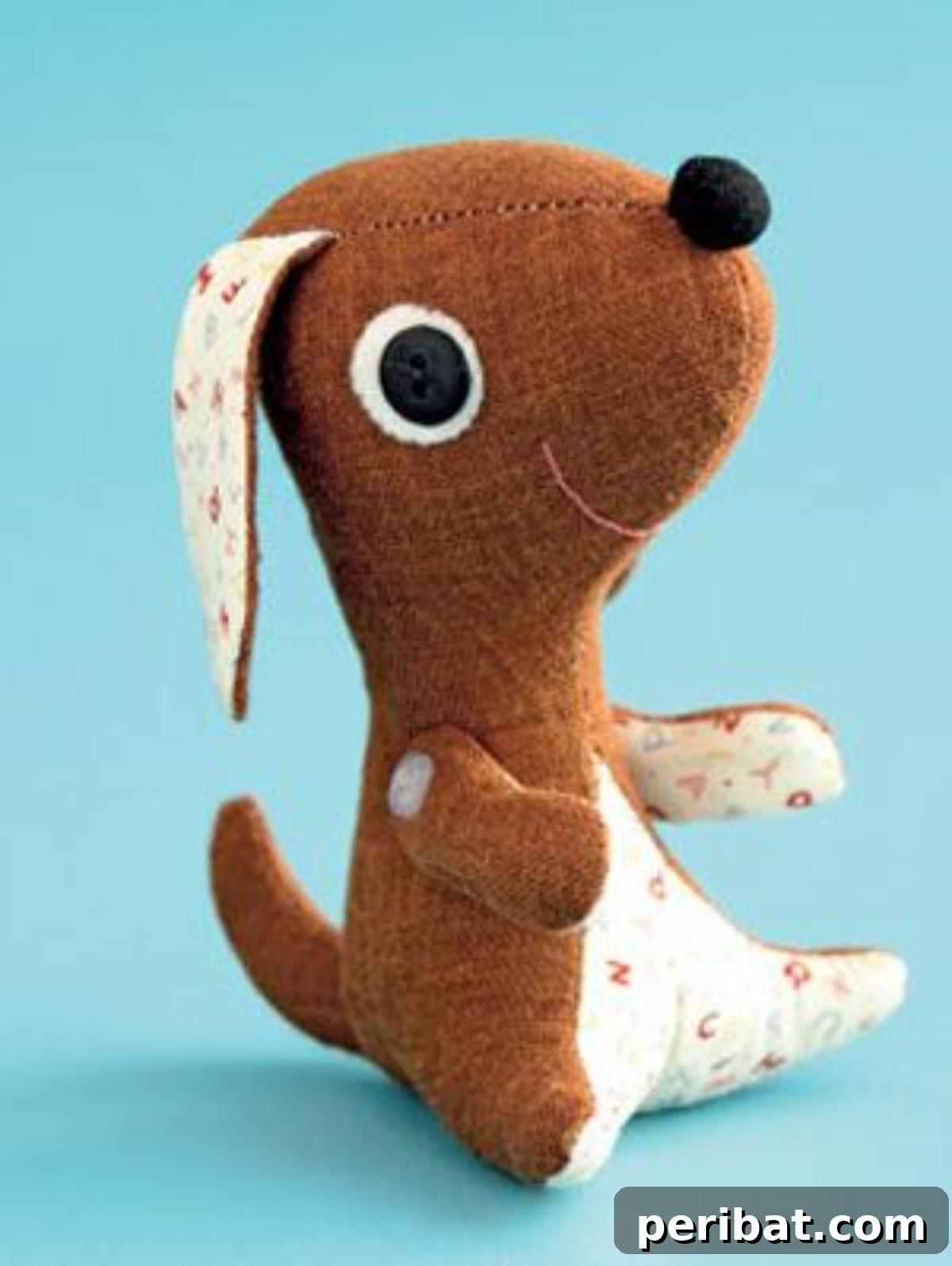 DIY Little Pup Toy, a vintage-inspired pocket-sized friend.